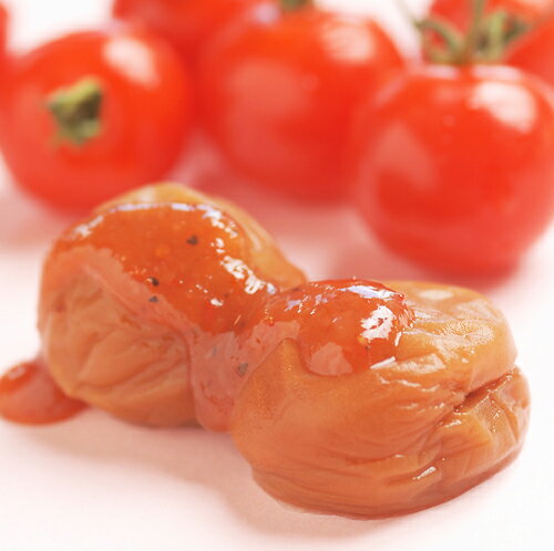 送料無料！tomato-ume（とまと梅）500g塩分約8％【紀州みなべの南高梅】