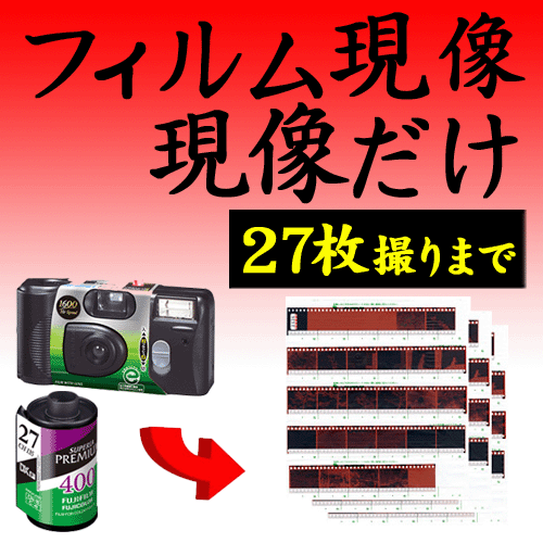 【送料無料】【ポイント10倍】カラー フィルム現像 現像のみ 27枚撮りまで対応 35mm…...:minamiya-shop:10001558