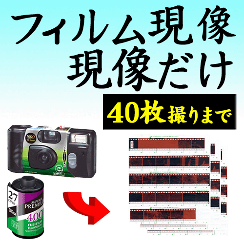 【送料無料】【ポイント10倍】カラー フィルム現像 現像のみ 40枚撮りまで対応 35mm…...:minamiya-shop:10001559