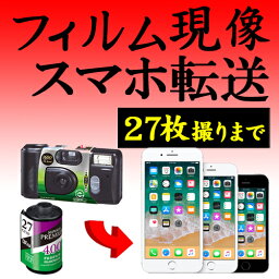 カラーフィルム現像+データ化 スマホ転送 27枚撮りまで対応 データダウンロードサービス <strong>インスタントカメラ</strong> フィルム 現像 デジタル化 ネガ返却無