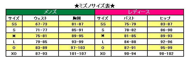 Mizuno Gx Sonic 3 Size Chart