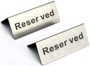 高品質 ステンレス製 予約席 サイン プレート 2個セット テーブル Reserved バー レストラン カフェ 御予約 席 プレート 【送料無料】ctr-g79
