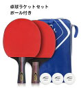 卓球ラケットセット ラバー貼り ボールセット ペンホルダー ...