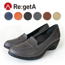 ★全品ポイント5倍!さらにエントリーでP5倍★15日23:59まで!Re:getA -リゲッタ-R-57 アーモンドトゥローファー(5cmヒール)