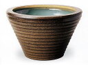 信楽焼きの技の逸品　　 本物の手作りの一品信楽焼き水鉢 金ソバSA-9（16号）　睡蓮鉢　　水鉢　　送料無料