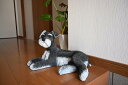 シュナウザー 犬 チアフルフレンズ置物 かわいい置物 犬の置物大きい犬 シュナウザーのシェリーお庭や玄関に飾るとgood!本物のような置物