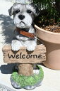 【B品 商品】【現品をお届けいたします】ウェルカムわんちゃん かわいい 犬の置物WELCOME 子犬 ウェルカムボード お庭や玄関先、お部屋にもどうぞ。