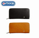 【ネコポスOK】OUTDOOR ラウンドファスナー長財布 全4色 ウォレット/札入れ/財布/アウトドア
