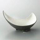 雲母銀三日月鉢 和食器 刺身鉢・向付 業務用 2112ss 約22.5cm 中鉢 刺身 刺身皿 さしみ お造り 料亭 小料理屋 会席料理 食堂 単品メニュー 本格 高級 寿司店 旅館 人気 おしゃれ