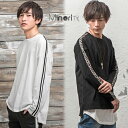 ロング丈 Tシャツ メンズ ヒョウ柄 サイドライン アニマル...