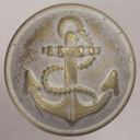 メタル(金属)ボタン・イカリ 裏足付 23mm 1個入 (アンティック・ホワイト・ブラス)MA2446 AWB (ジャケット・コート向) ボタン 手芸 通販