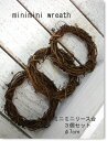 minimini wreath 【ドライフラワー リース台 7cm 3個セット】