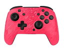 PDP スイッチ ワイヤレス コントローラー ピンク PDP Gaming Wireless Deluxe Controller Faceplate: Pink Camo - Nintendo Switch Faceoff輸入品【新品】