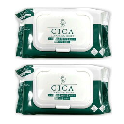 【2パック】CICA <strong>クレンジングシート</strong> 62枚入り×2 メイク落とし 保湿シート CICA成分 ピコモンテ P<strong>クレンジングシート</strong>CA