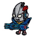 【SALE】シールにもアイロンワッペンにも♪◆ウルトラマンX◆【ゴモラアーマー】(青)
