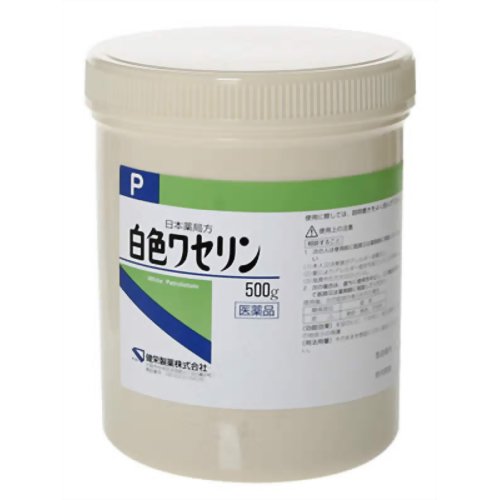 白色ワセリンP [500g]納期：約3〜5営業日【第3類医薬品】＜健栄製薬＞