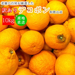 <strong>デコポン</strong> 訳あり <strong>10kg</strong> 送料無料 和歌山 でこぽん デコぽん 不知火 しらぬい 箱入 でこポン