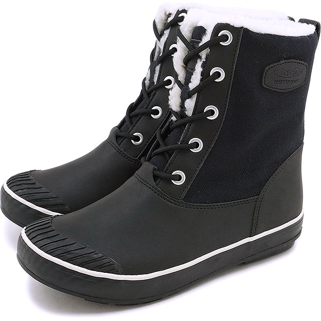 キーン エルサ ブーツ ウィメンズ ウォータープルーフ レディース ウィンターブーツ スノーブーツ KEEN Elsa L Boot WP WMN Black (1015633 FW16)【コンビニ受取対応商品】