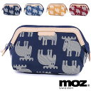 【メール便可】【即納】moz モズ レディース 小物入れ 化粧ポーチ ナイロンタッサープリント ポーチ S (ZZDI-05 FW16)【コンビニ受取対応商品】