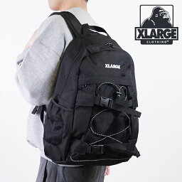 <strong>エクストララージ</strong> XLARGE <strong>リュック</strong> スタンダードロゴ トラックフック バックパック STANDARD LOGO TRUCK HOOK BACKPACK [01193018/101232053002] メンズ・レディース 鞄 デイパック BLACK 黒 ブラック系【e】