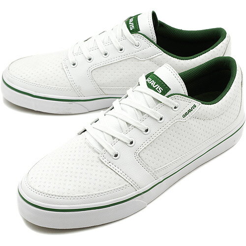 GRAVIS グラビス スニーカー LOWDOWN MNS ローダウン メンズ WHITE/GREEN（282254 FW12）【bpl】