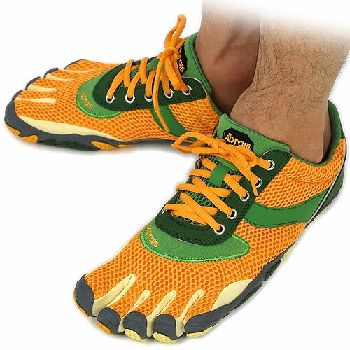 【即納】Vibram FiveFingers ビブラムファイブフィンガーズ メンズ SPEED Gold/Green ビブラム ファイブフィンガーズ 5本指シューズ ベアフット（M3332）【bpl】