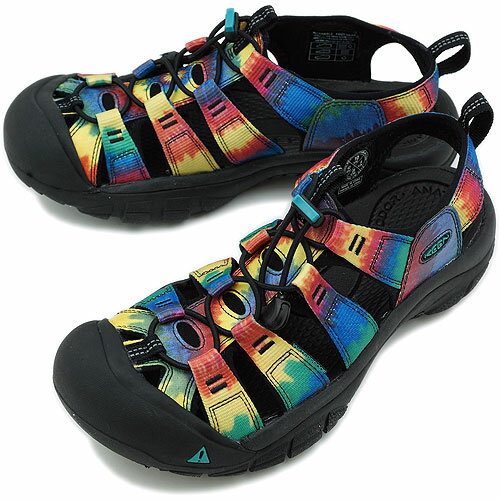 KEEN キーン WMNS Newport H2 スポーツサンダル ニューポート H2 ウィメンズ Tie Dye Black（1008105 SS12）【bpl】【マラソン201207_ファッション】★ショップ・オブ・ザ・イヤー受賞★【期間限定！KEEN キーン全品送料無料】【2012年春夏新作】【レビュー申告で500円分QUOカードプレゼント】