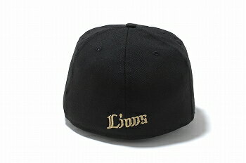 NEWERA ニューエラ キャップ NPB 59FIFTY 日本プロ野球 フィフティーナインフィフティー 埼玉西武ライオンズ ブラック/メタリックゴールド CAP(N0002074 SC/11121164)(NEWERA NEW ERA)【コンビニ受取対応商品】
