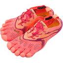 Vibram FiveFingers ビブラムファイブフィンガーズ レディース V-Run Pink/Red ビブラム ファイブフィンガーズ 5本指シューズ ベアフット ウィメンズ (16W3106)【コンビニ受取対応商品】