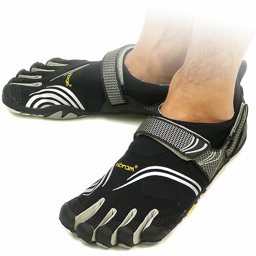 【即納】Vibram FiveFingers ビブラムファイブフィンガーズ メンズ KOMODO SPORT Black/Silver ビブラム ファイブフィンガーズ 5本指シューズ ベアフット（M3685）【bpl】