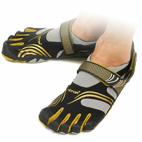 【即納】Vibram FiveFingers ビブラムファイブフィンガーズ メンズ KOMODO SPORT Black/Gold ビブラム ファイブフィンガーズ 5本指シューズ ベアフット（M3681）【bpl】