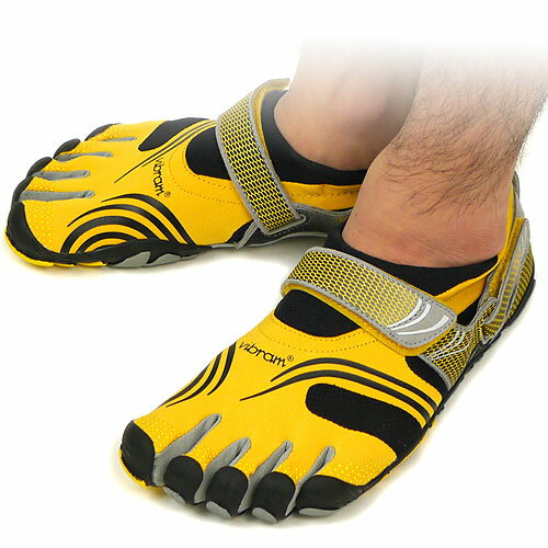 【即納】Vibram FiveFingers ビブラムファイブフィンガーズ メンズ KOMODO SPORT Yellow/Black ビブラム ファイブフィンガーズ 5本指シューズ ベアフット（M3648）【bpl】