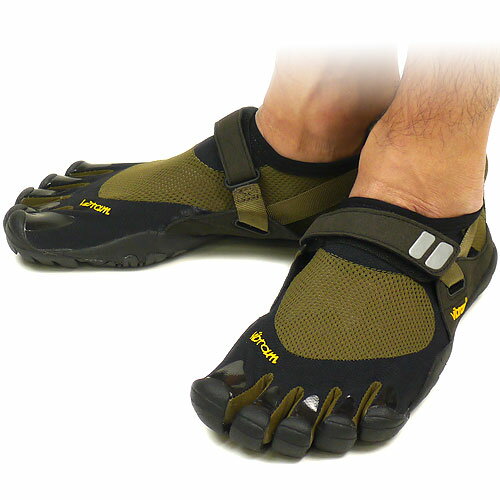 【即納】Vibram FiveFingers ビブラムファイブフィンガーズ メンズ TREK SPORT Black/Green/Black ビブラム ファイブフィンガーズ 5本指シューズ ベアフット（MQ4458）【bpl】