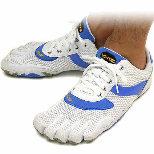 【即納】Vibram FiveFingers ビブラムファイブフィンガーズ メンズ SPEED White/Blue/Grey ビブラム ファイブフィンガーズ 5本指シューズ ベアフット（M364）【bpl】