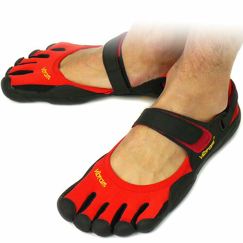 【即納】Vibram FiveFingers ビブラム ファイブフィンガーズ メンズ SPRINT Red/Black/Black 5本指シューズ ベアフット（M113）【bpl】