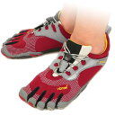 【即納】Vibram FiveFingers ビブラム ファイブフィンガーズ メンズ＆レディース BIKILA LS Red/Grey/Black 5本指シューズ ベアフット（W3535）【bpl】