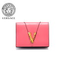 VERSACE ミニ財布 VIRTUSロゴ カーフレザー ヴェルサーチ