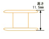 ブラザーミシン用バルクボビン高さ11.5mm10個入り　★バルクボビン11.5☆【2sp_120810_blue】【メール便可能：送料250円】