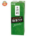 明治 辻利 まろやか抹茶ラテ 200ml紙パック×24本入