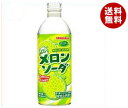 【送料無料】サンガリア メロンソーダ 500mlボ