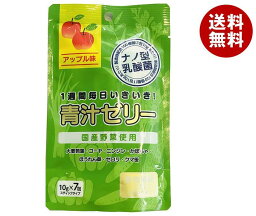 新日配薬品 <strong>青汁ゼリー</strong> 10g×7包×10袋入｜ 送料無料 青汁 ゼリー りんご