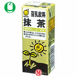 【送料無料】マルサンアイ(株) 豆乳飲料抹茶200ml紙パック×24本入
