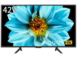 【東証上場の安心企業】シャープ 4Kチューナー内蔵42型液晶テレビ　AQUOS 4K <strong>4T-C42DJ1</strong> [42インチ]【smtb-u】【送料無料！(沖縄、離島除く)】【延長保証対応】