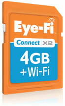 アイファイ コネクト X2 4GB EFJ-CN-4G 無線LAN内蔵 SD型メモリーカード『1〜3営業日後の発送』【デジカメに挿すだけで共有可能】
