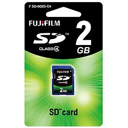 [メール便160円発送選択可]Fujifilm SDカード 2GB Class4 SD-002G-C4A 『即納可能分』