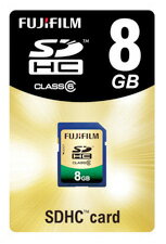 Fujifilm SDHCカード 8GB Class6 SDカード SDHC-008G-C6 『1〜2営業日後の発送』
