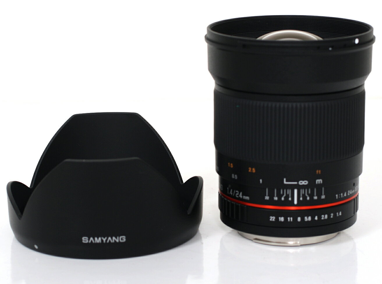 SamYang 24mm F1.4 Aspherocal IF USM WIDE ANGEL Lens　大口径広角レンズ 『即納〜3営業日後の発送』[中心部だけでなく周辺部にも高解像度、高コントラストを表現できるワイドレンズ。]