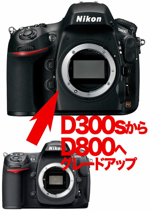 Nikon D800 ニコン←D300s デジタル一眼レフボディーグレードアップ