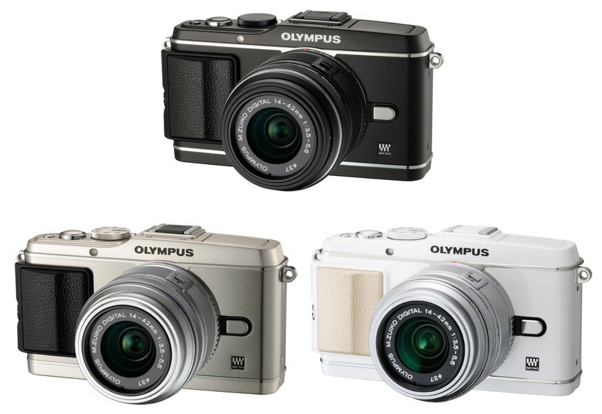 新世代マイクロ一眼 OLYMPUS PEN(ペン) E-P3レンズキット『即納〜2営業日後の発送/ブラック色品薄次回2012年8月下旬頃入荷予定』ボディ＋M.ZUIKO DIGITAL 14-42mm F3.5-5.6 II R【smtp-TK】