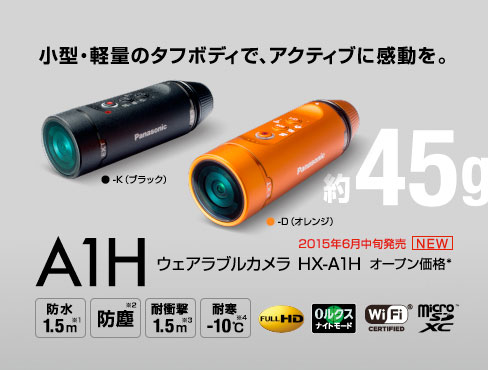 Panasonic ウェアラブルカメラ HX-A1H『即納〜3営業日後の発送予定』目線を撮…...:mitsuba:10012806